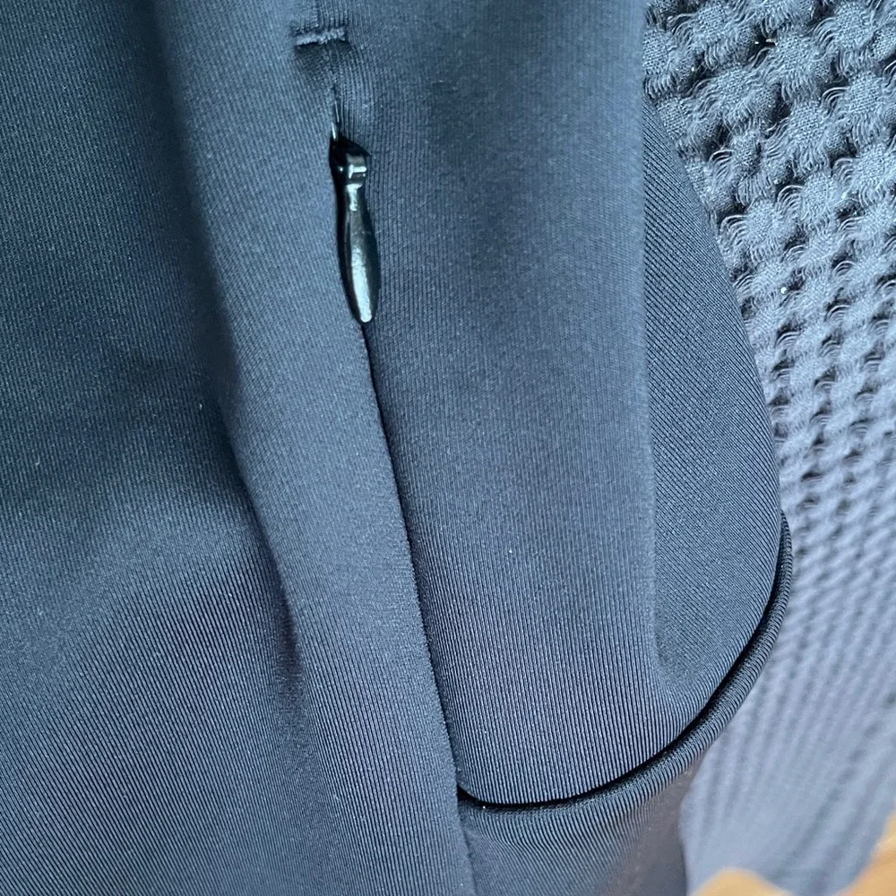 Adidas Black Bomber Jacket with White Trim - Picture 6 of 7
